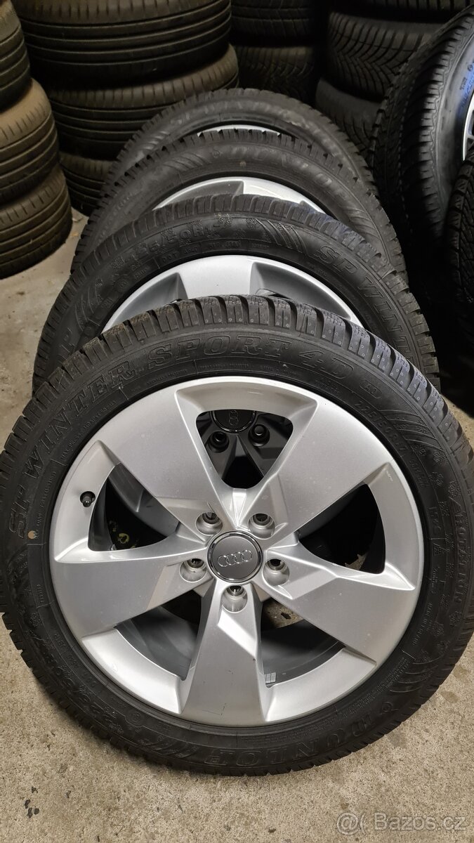 ALU KOLA R17 - 5x112 zimní originál AUDI A4, VW, ŠKODA