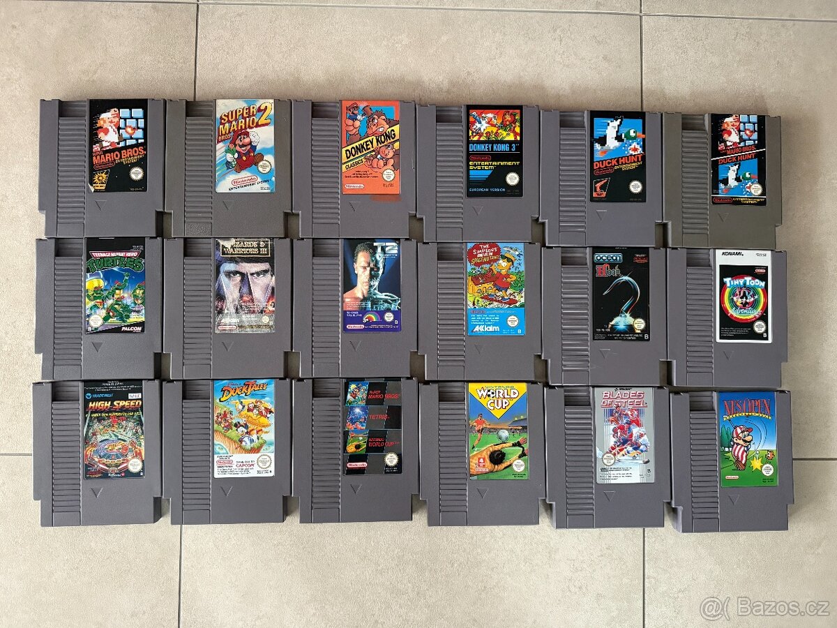 Hry nintendo NES, PAL,angličtina