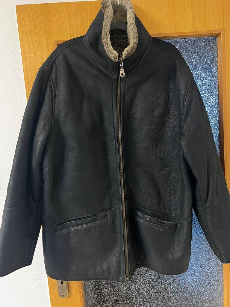 Pánská zimní kožená bunda