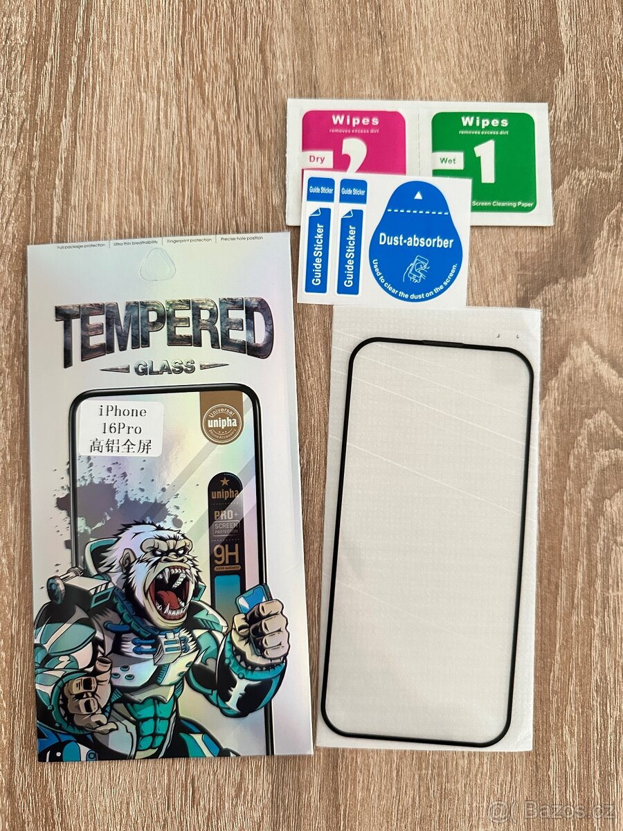 Sklo na iPhone 16/16 pro/ 16plus/ 16 promax Full-Cover