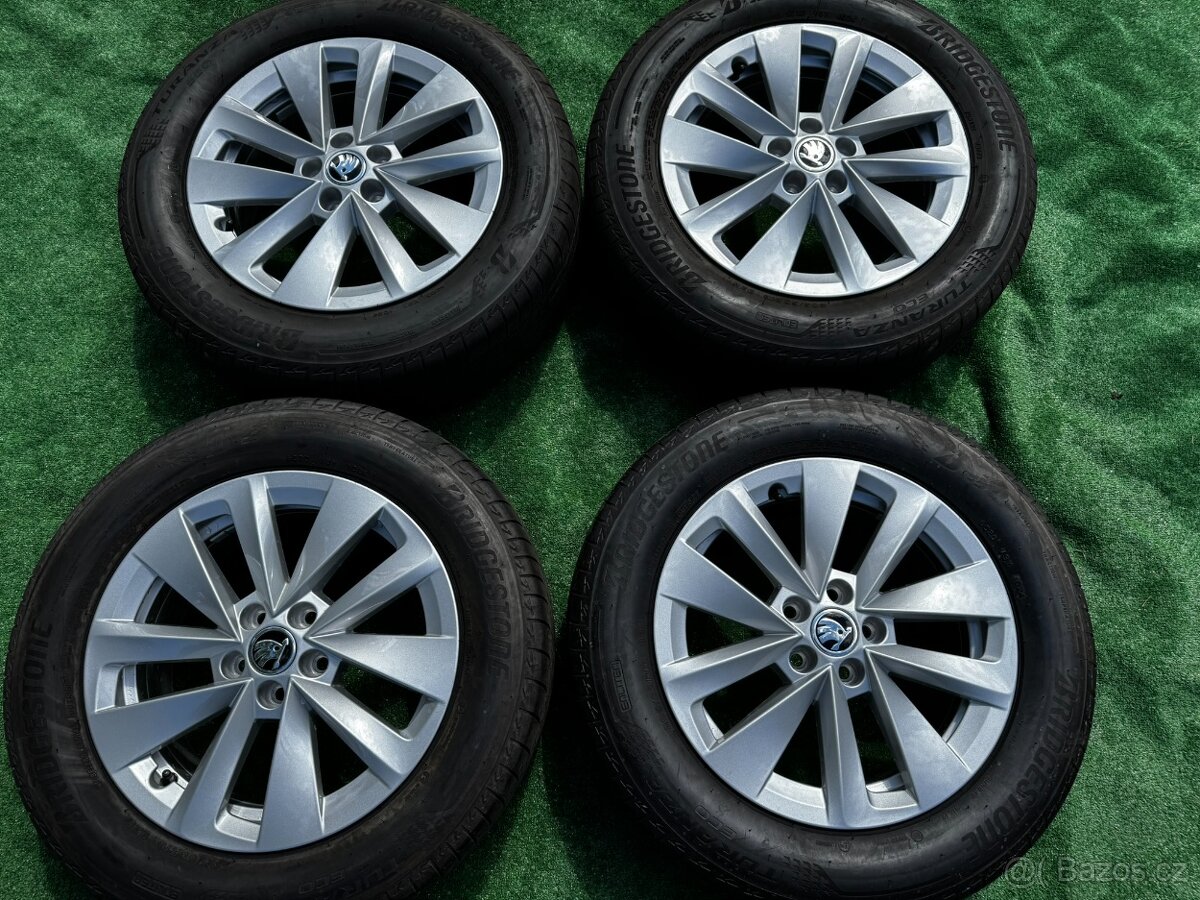 Originál alu kola Škoda Scala 5x100 R16 letní záno