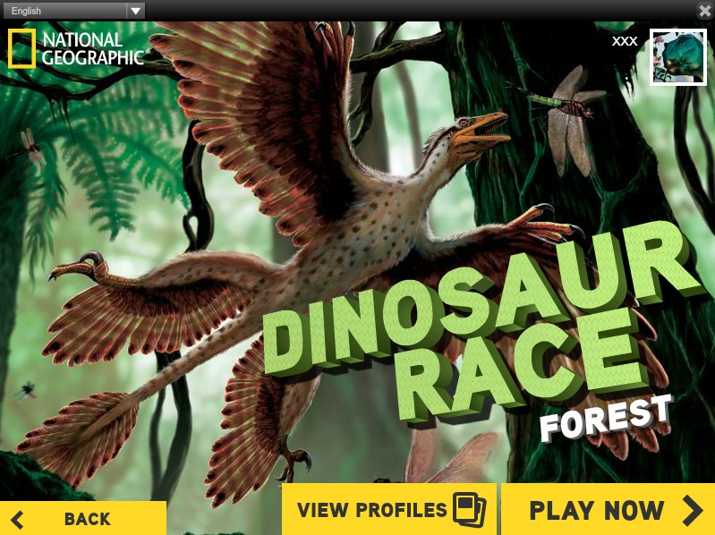 sběratelská rarita Dinosaur Race Game NationalGeografic 2013