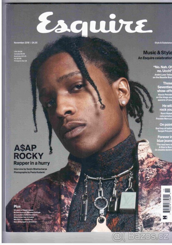 prodám časopisy Esquire UK ročník 2017/2018