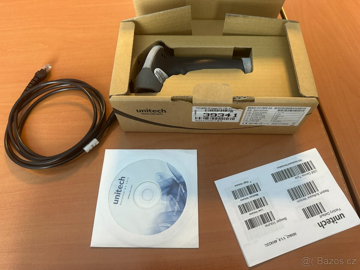 UNITECH SNÍMAČ MS842 2D Imager HD, USB, KIT