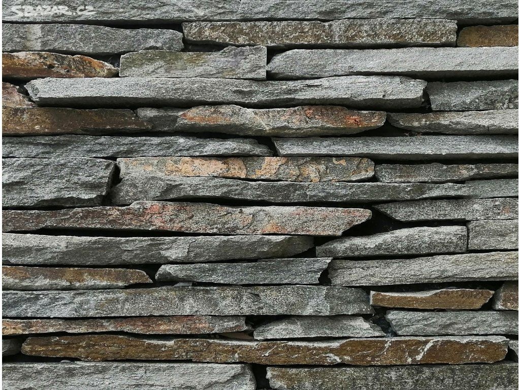 Kamenné filety kvarcit - šedostříbrný | obklad