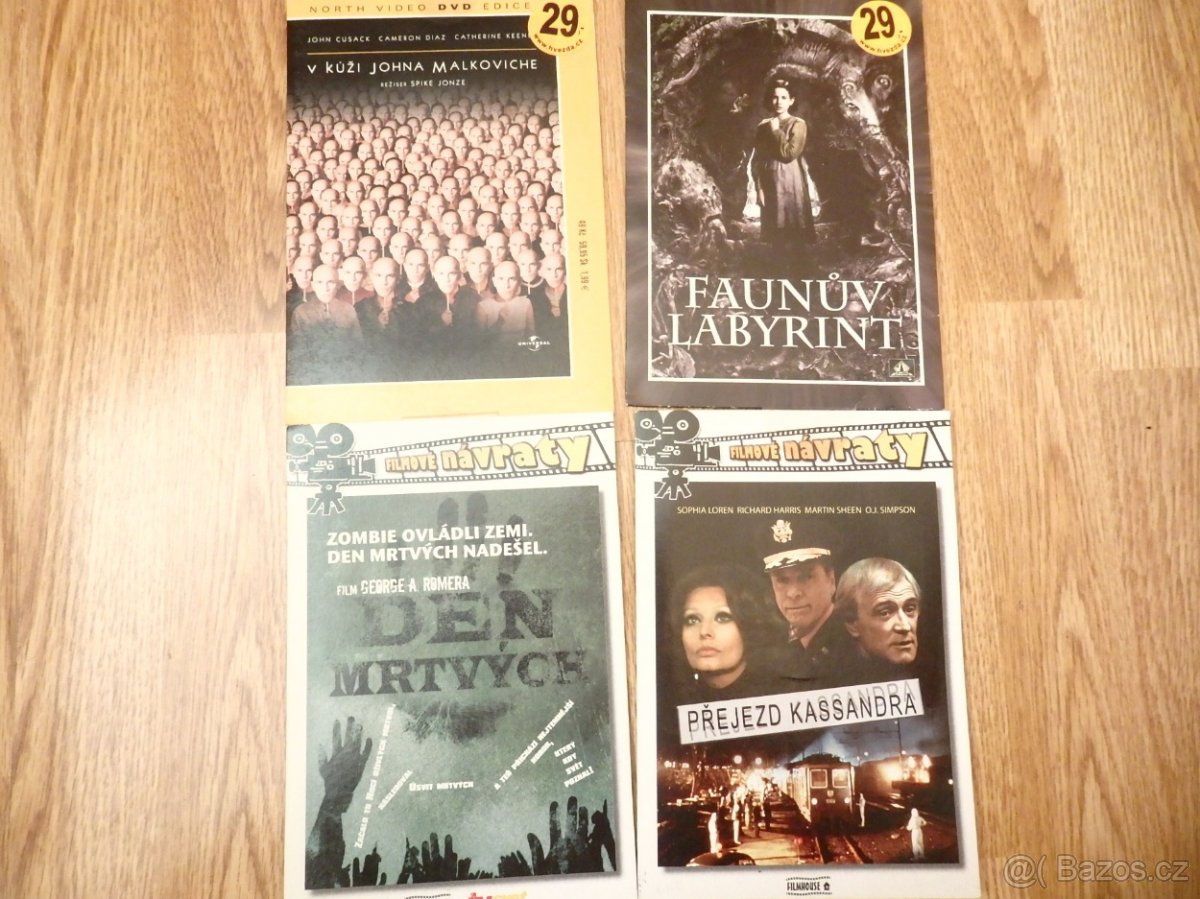 1.kolekce nových dvd v pošetkách č. 1-5.-sleva 20% z cen
