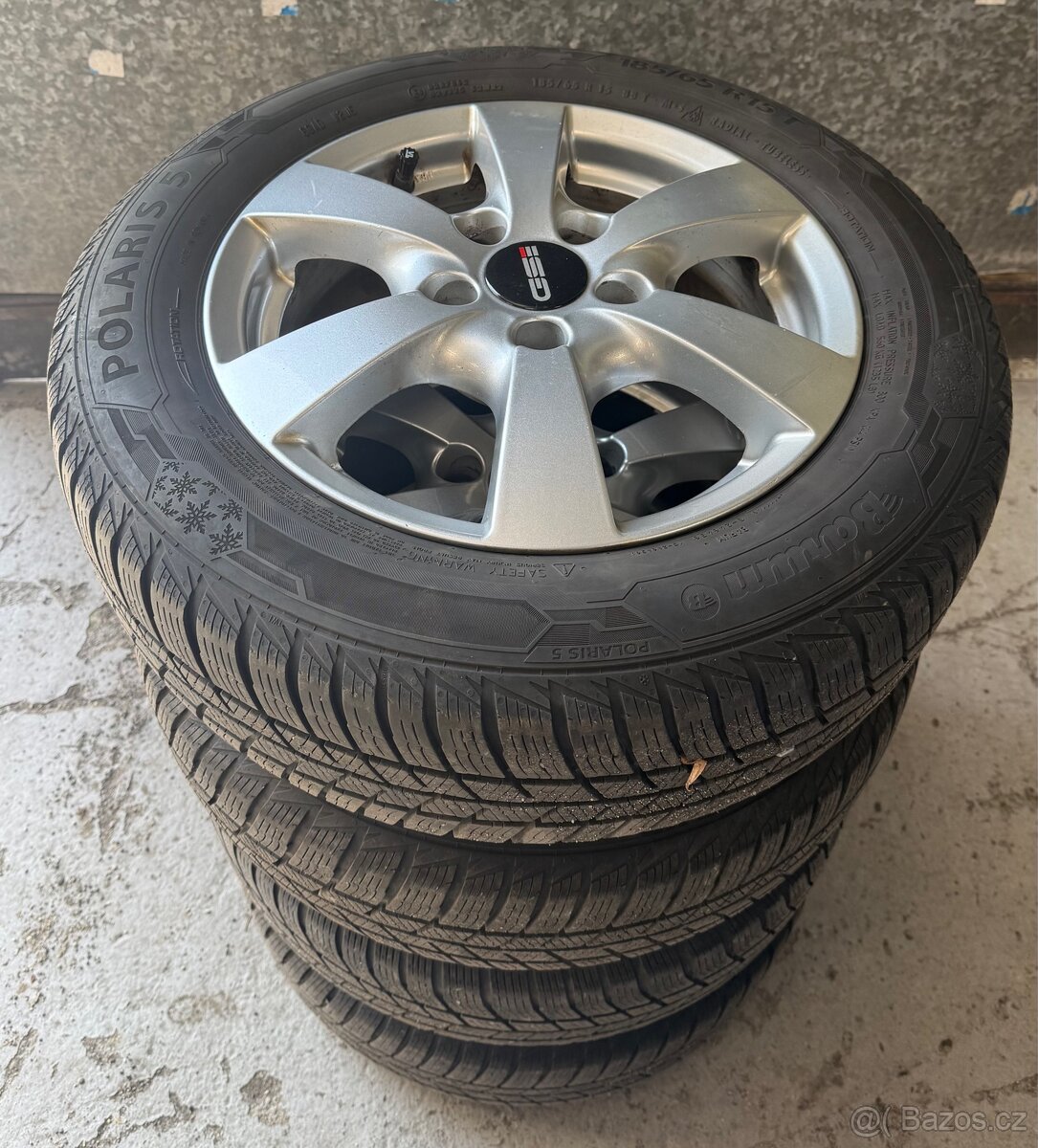 Prodám ALU kola Opel RONAL r15 zimní pneu 185/65