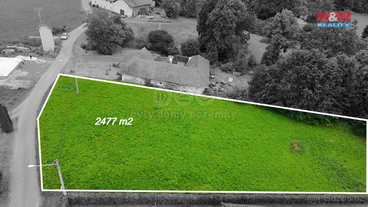 Prodej pozemku k bydlení, 2477 m², Jeseník nad Odrou