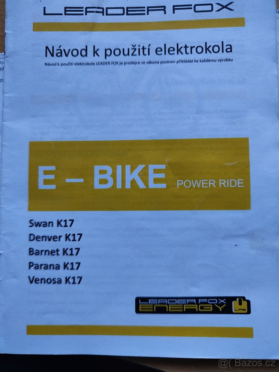 Prodám Elektrokolo Leader fox