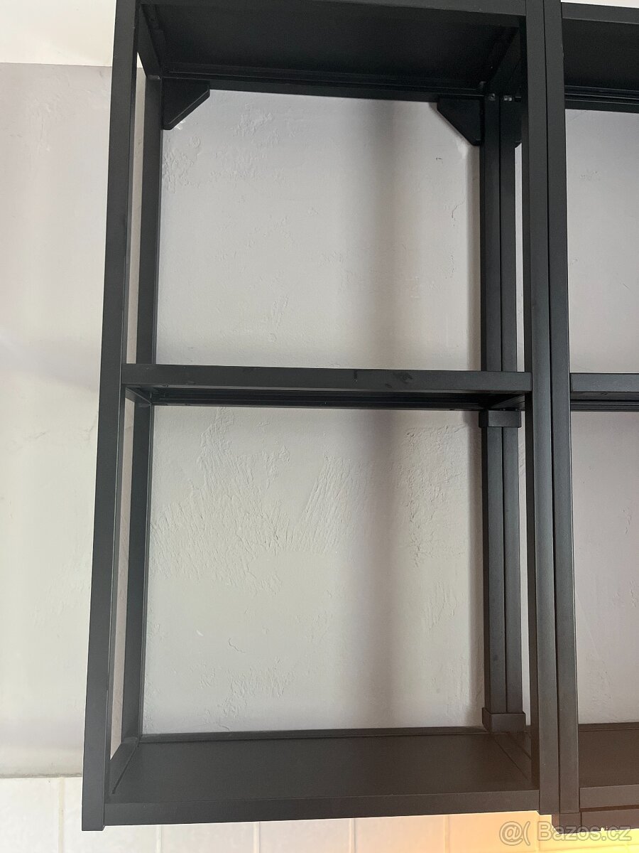 ENHET Nást. rám s policemi, antracit, 40x15x75 cm