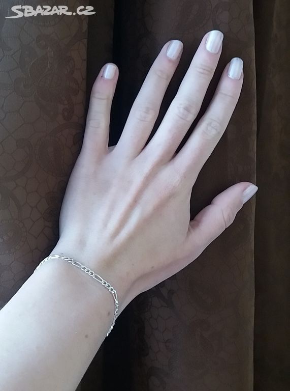 NOVÝ náramek na ruku PRAVÉ STŘÍBRO