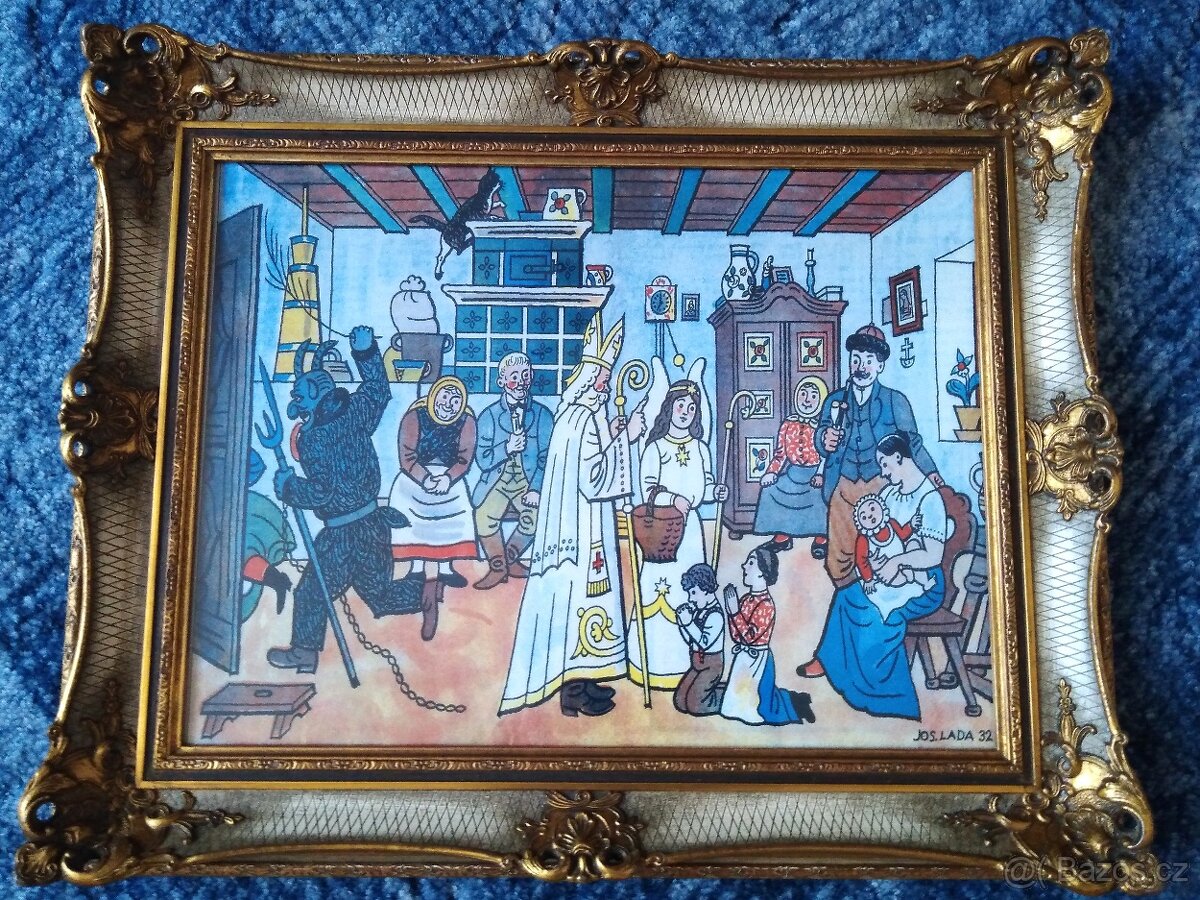 JOSEF LADA - MIKULÁŠSKÁ NADÍLKA -1932