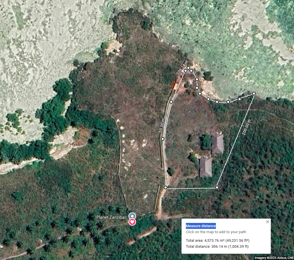 ZANZIBAR - stavebný pozemok 4700 m2 NA BREHU OCEANU