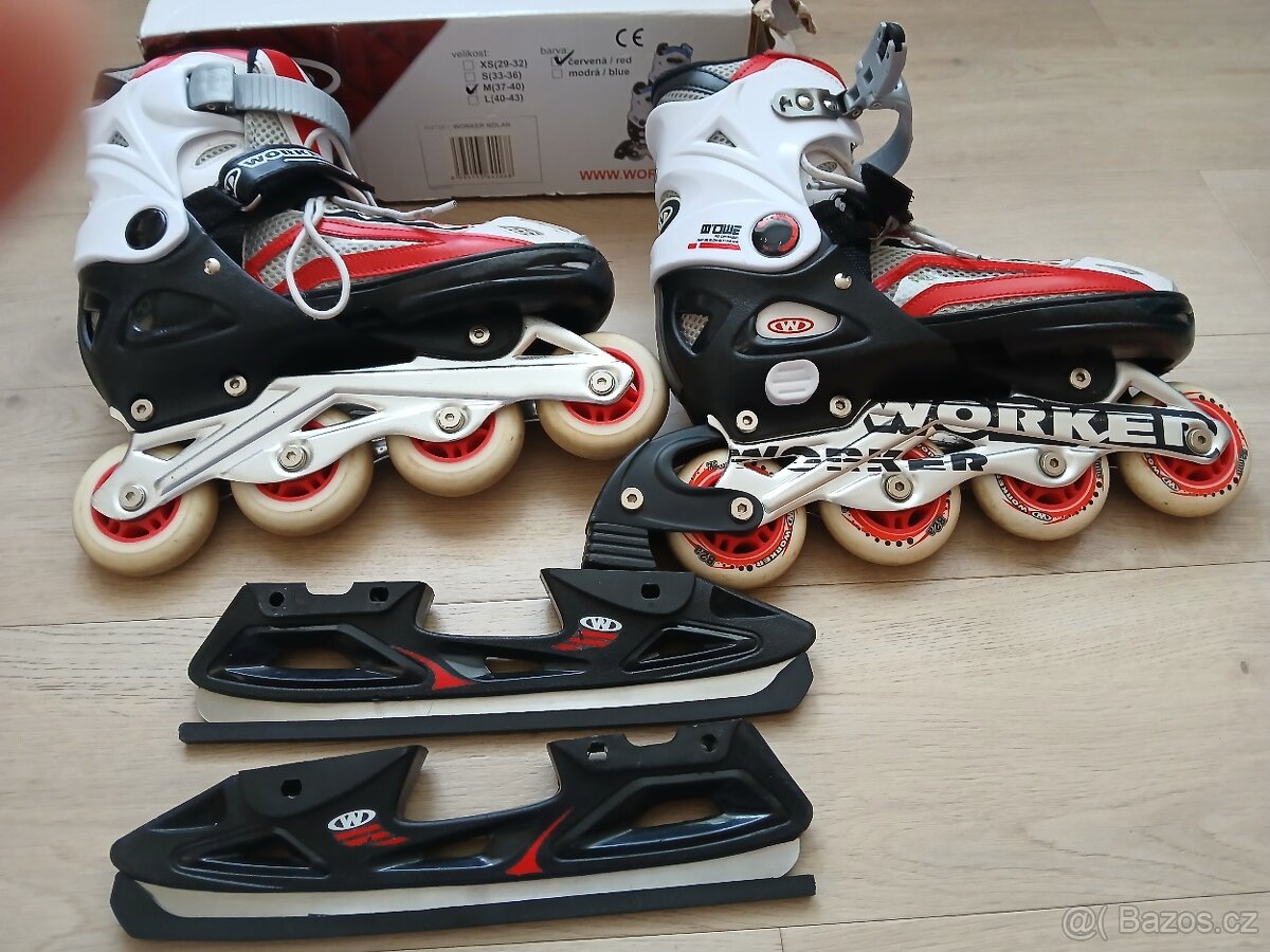 Brusle nastavitelné 2v1