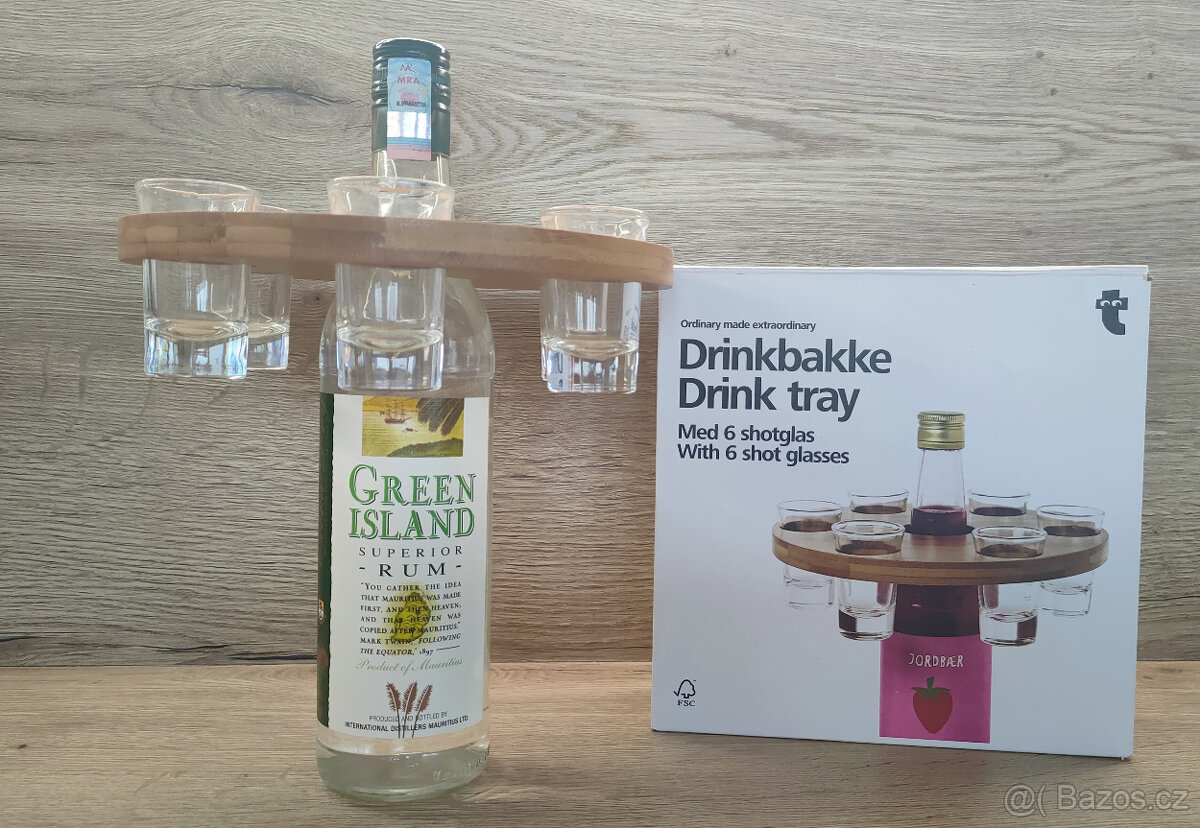 dřevěný nosič na 6 panáků