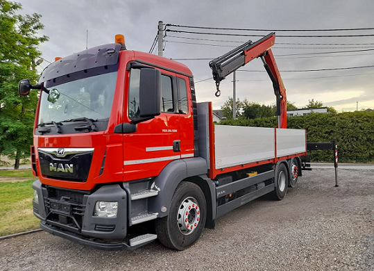 MAN TGS 26.500 6x2 - valník s hydraulickou rukou
