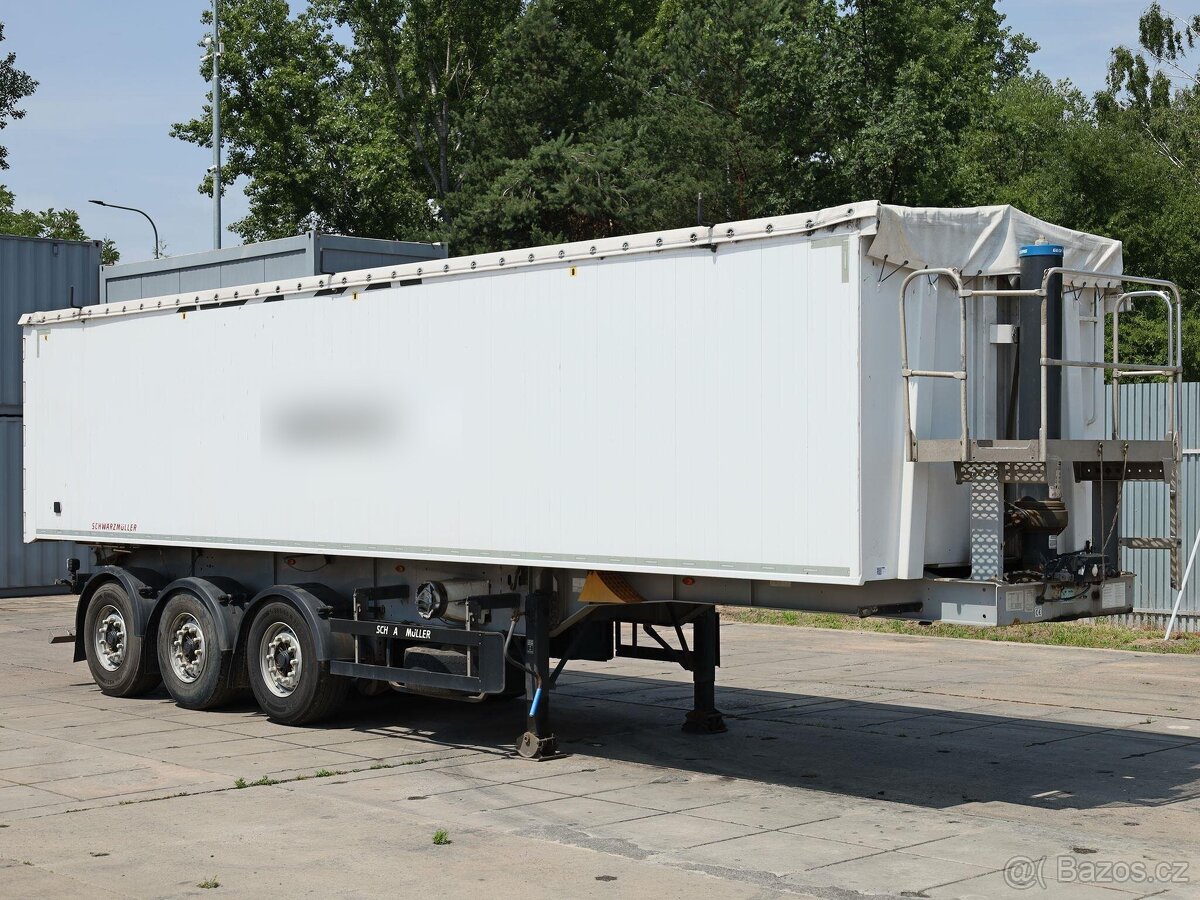 Schwarzmüller KIS 3/E, HLINÍKOVÝ, 50 CBM, 44 TUN, NÁPRAVY BP