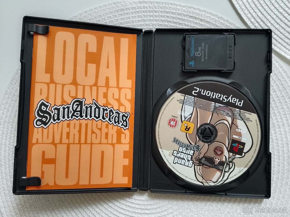 PS2 hry - GTA San Andreas, need for speed