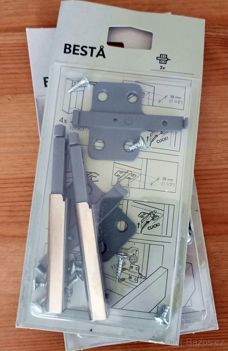 IKEA dorazový systém BESTA na dvířka NEROZBALENO 2x2 ks