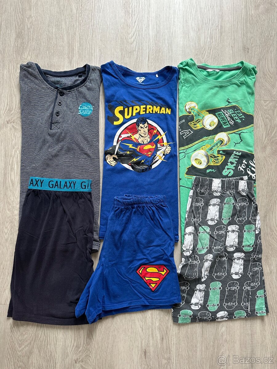 3x pyžamo 146/152
