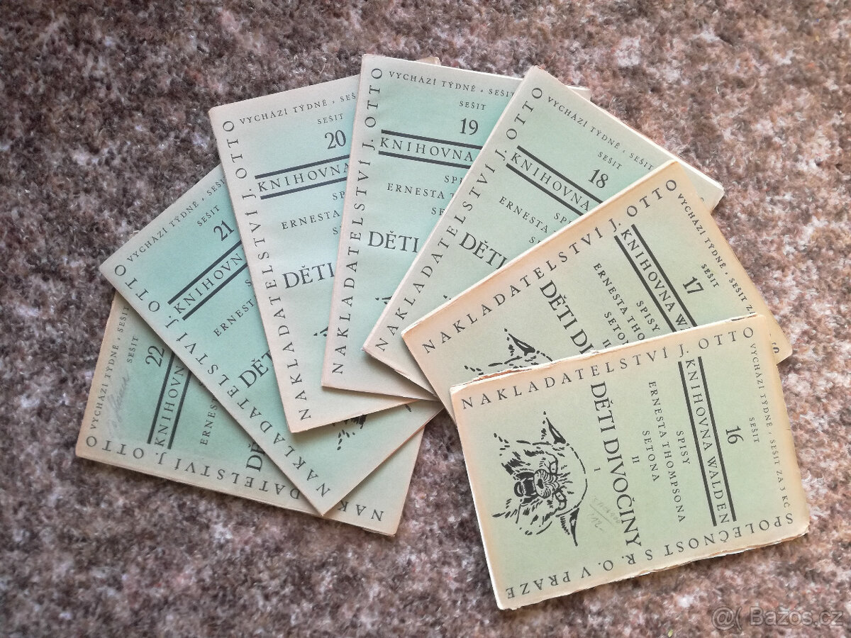 E.T.Seton - DĚTI DIVOČINY 1927 SEŠITY Skauting