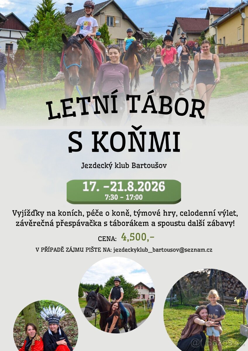 Příměstský koňský tábor Bartoušov