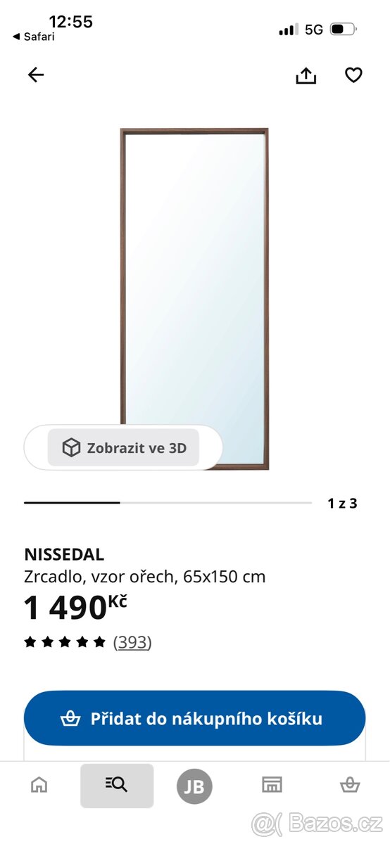 zrcadlo 70x160