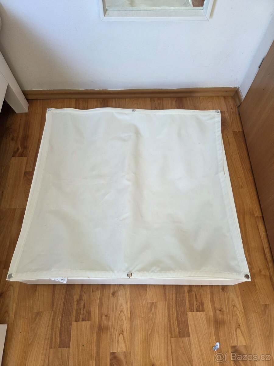4x bile šuplíky pod postel Ikea Vardo