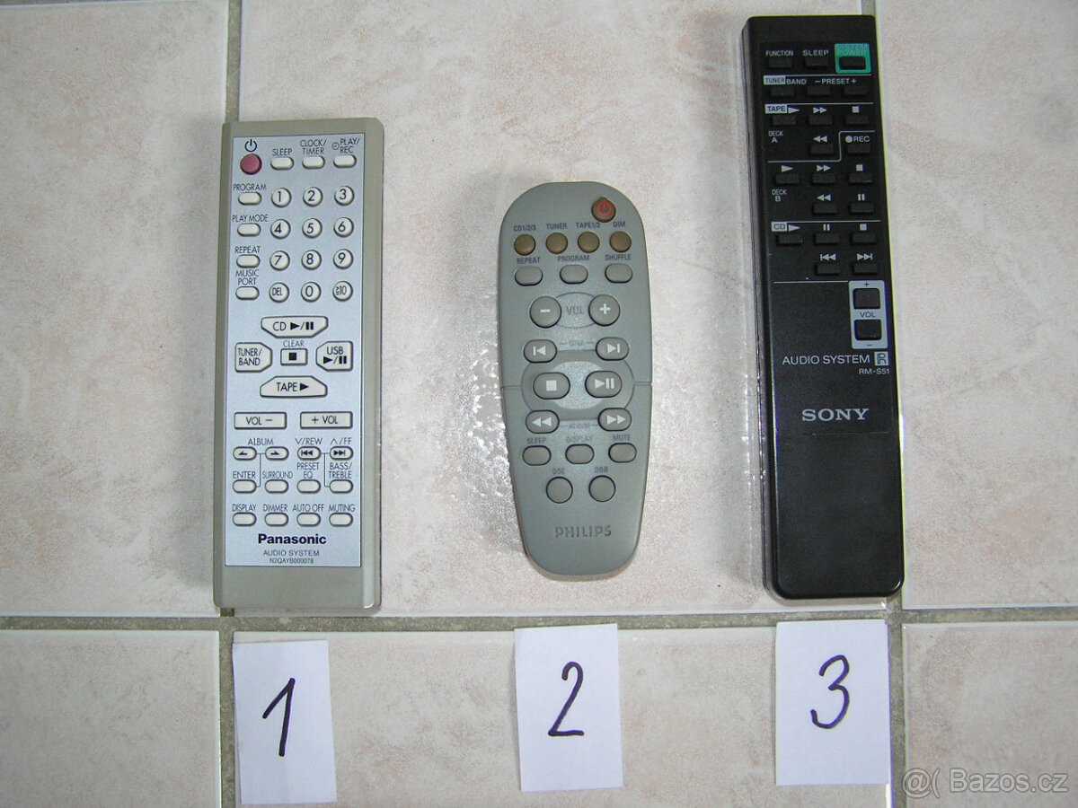Dálkové ovladače Audio System