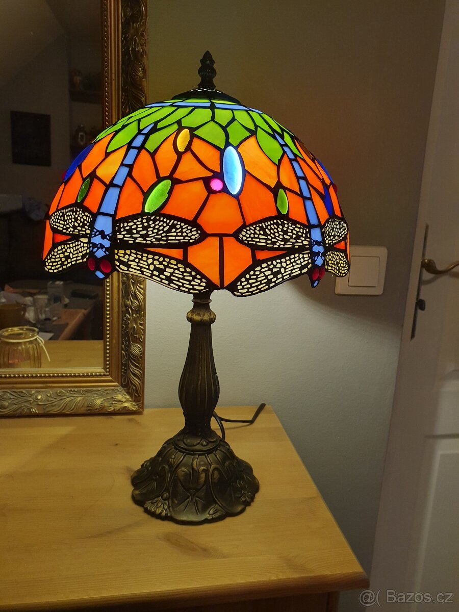 Lampička Tiffany - Velká, Vážky