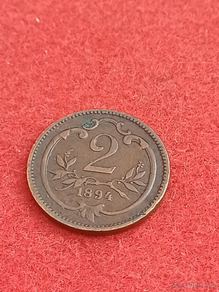 2 haléř 1894