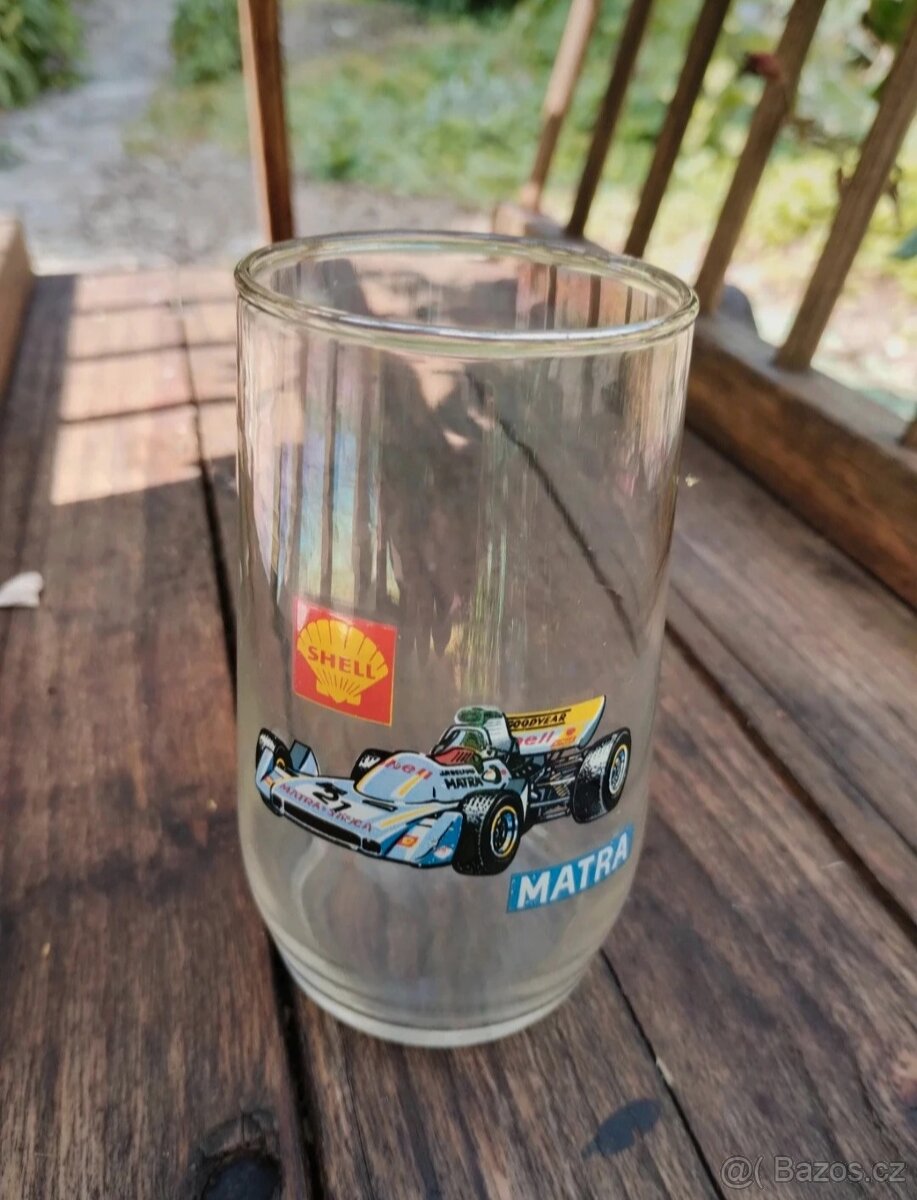 Retro sklenička Shell