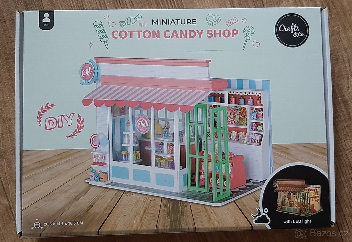 CUKRÁRNA Cotton Candy Shop S LED OSVĚTLENÍM