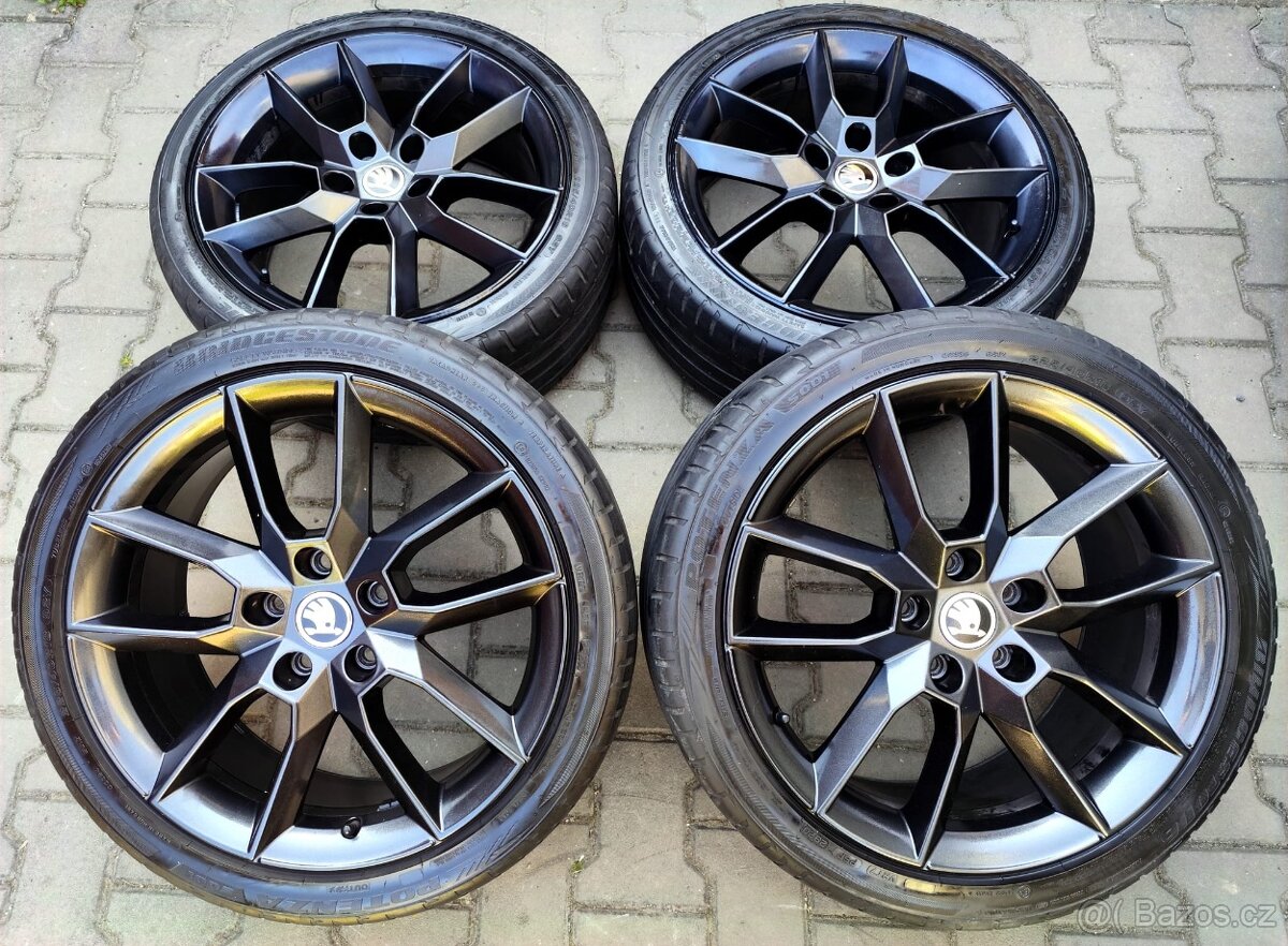 Alu kola originál Škoda Octavia II, III, RS 5x112 R18 Gemini