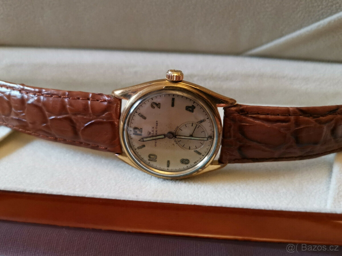 Pilotní hodinky Rolex Oyster Air Tiger z 2. světové války, v