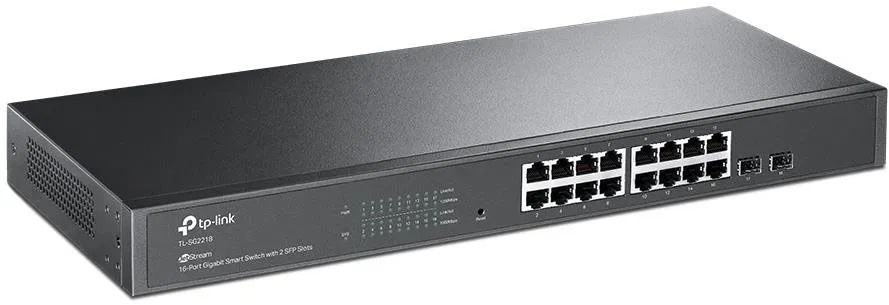 16 RJ-45 1GBit SFP opticky RACKOVY SWITCH Management TP-Link