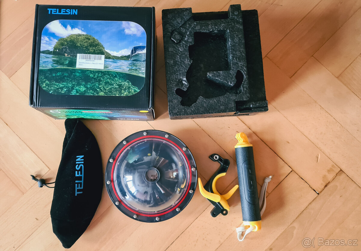 Podvodní pouzdro kopule - Telesin Dome Port pro GoPro3 a 4