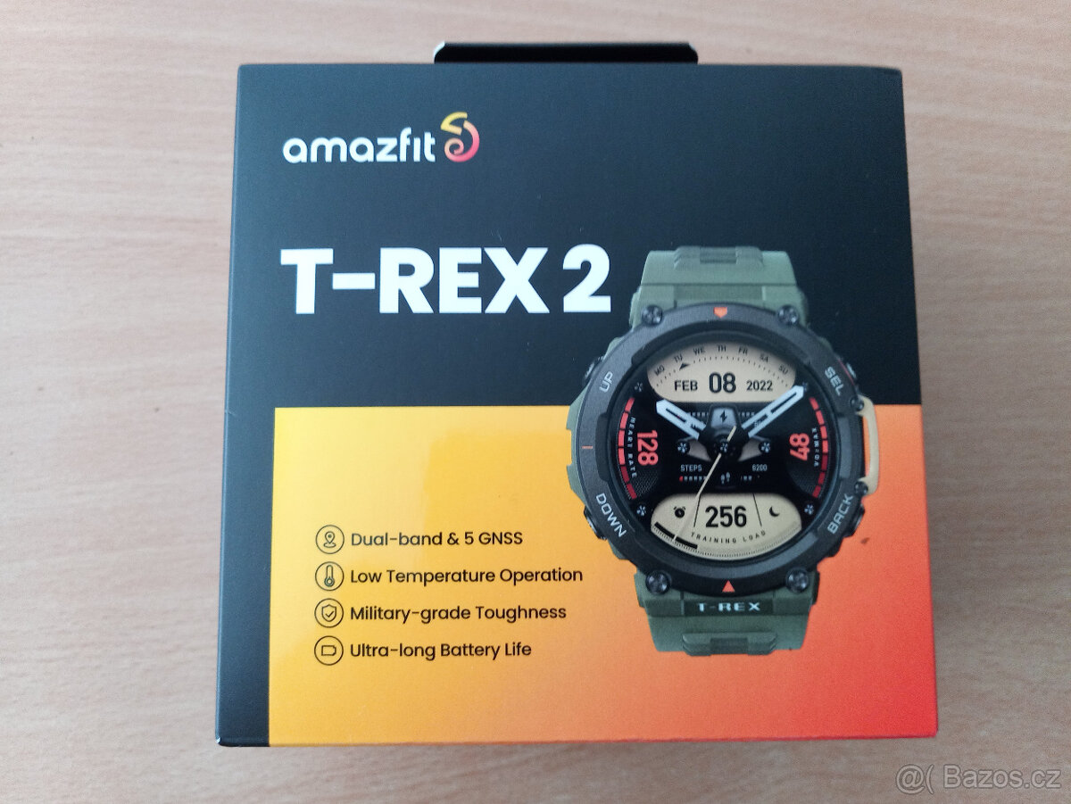 Chytré hodinky Amazfit T-Rex 2, Wild Green, zelené, NOVÉ