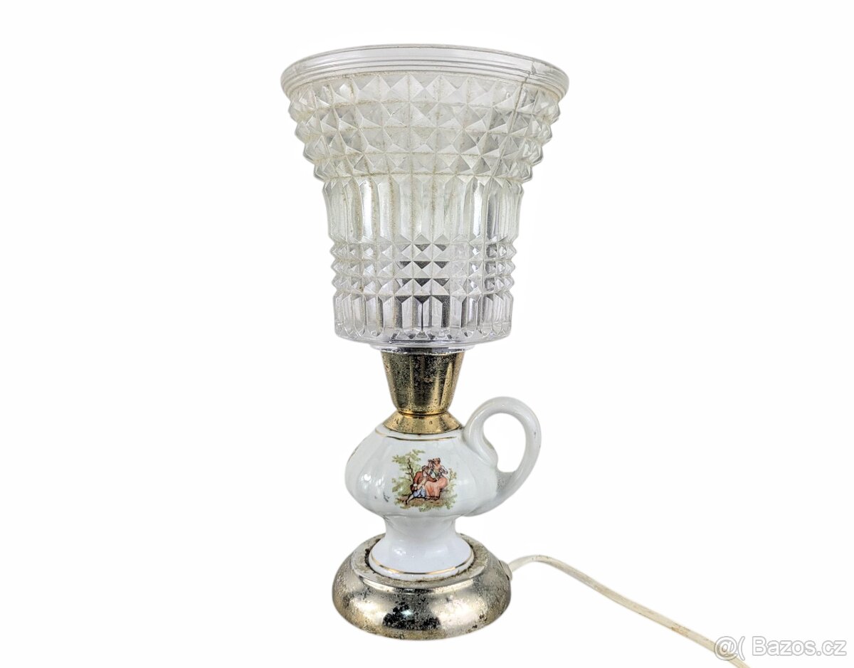 Retro porcelánová lampička Polam