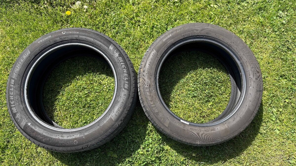 2x letní pneu Michelin e-Primacy 205/55 R17