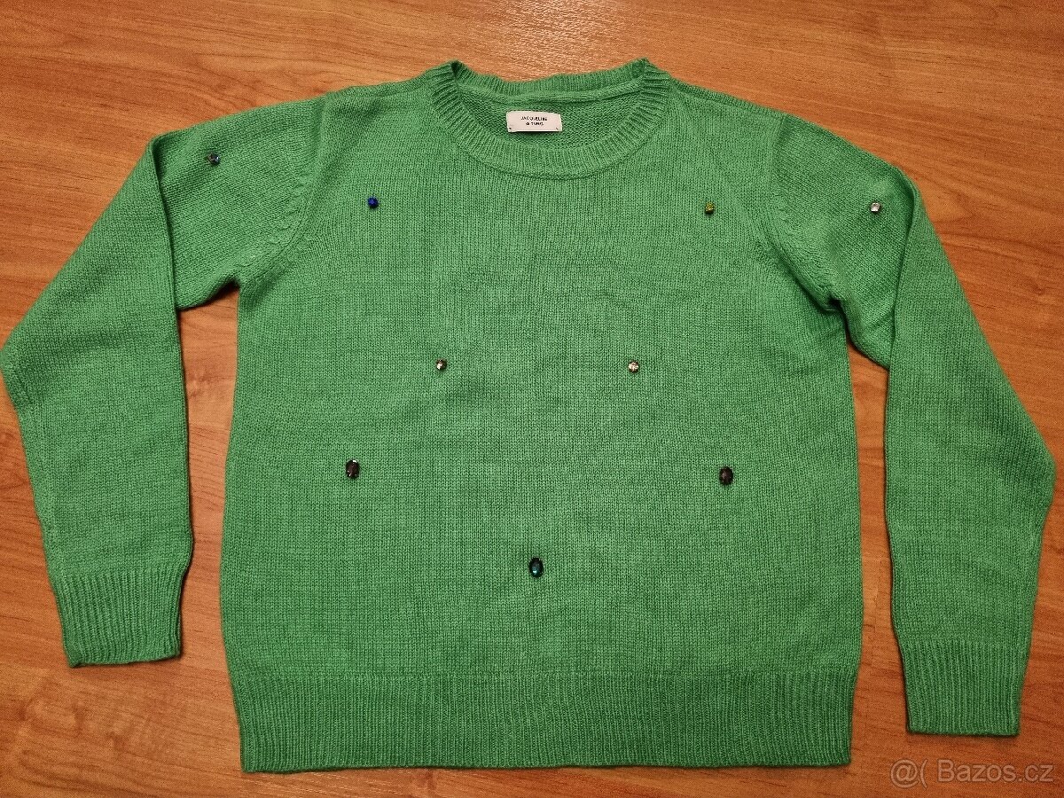 Dámský zelený svetr Jacqueline de Yong, vel. S