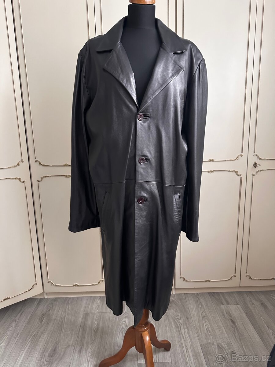 Pánský kožený kabát