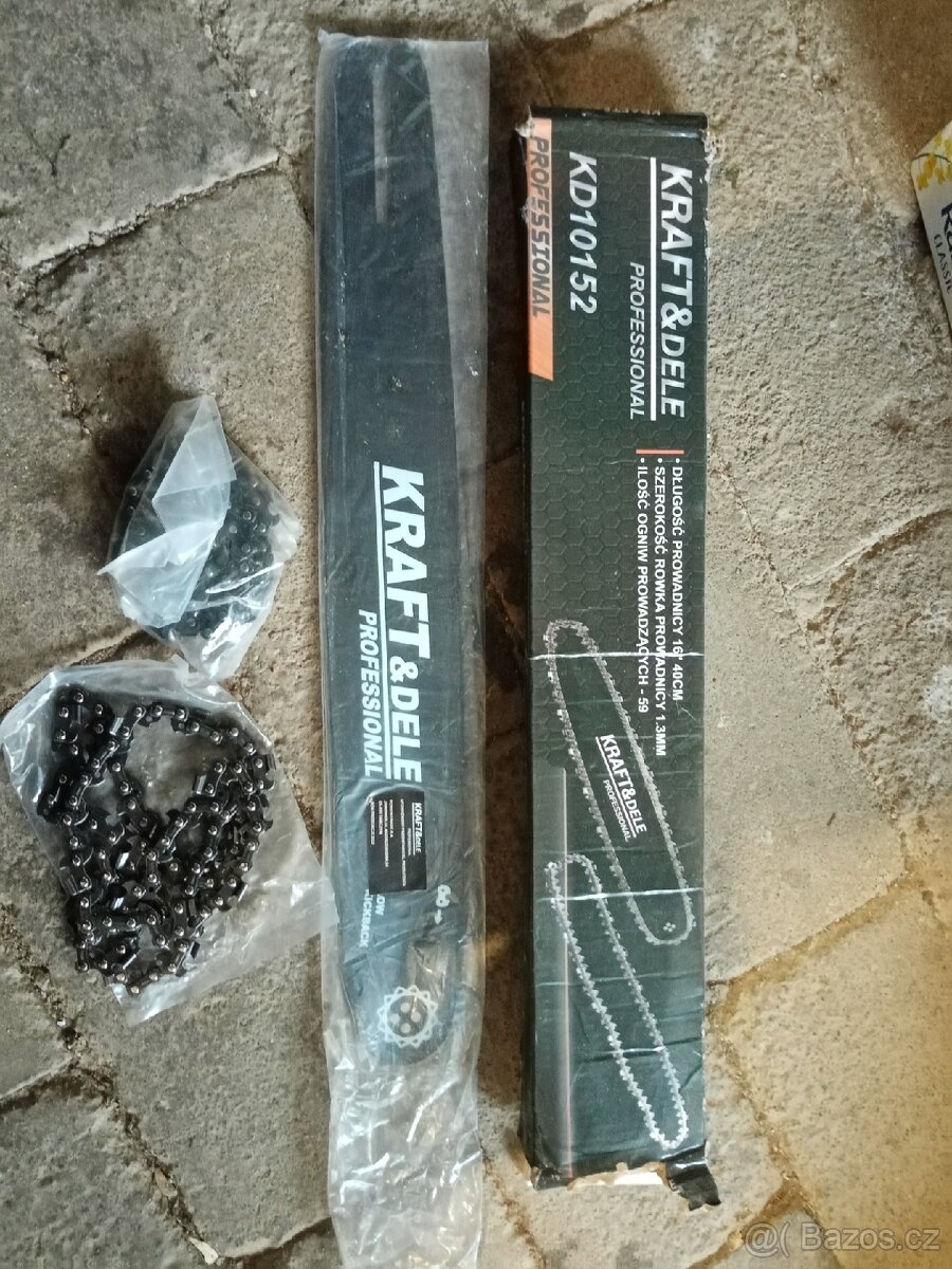 Vodící lišta pro motorovou pilu značky Kraft&Dele,