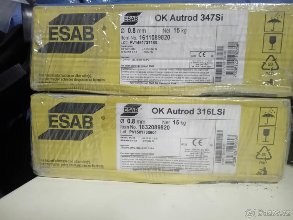 Nerez drat Esab 15kg ,0.8