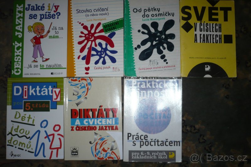 Učebnice Diktáty, svět v číslech a faktech, práce s počítače