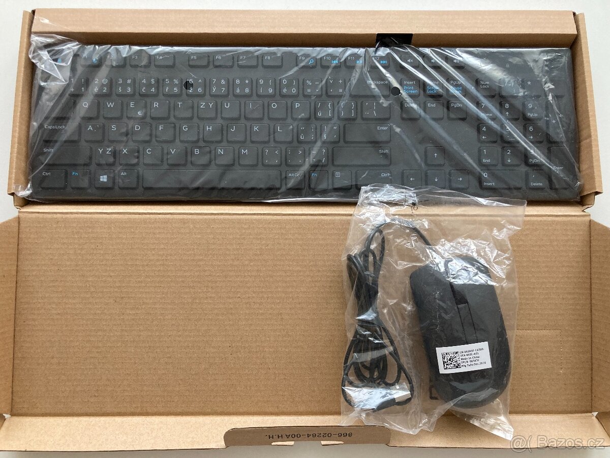 Klávesnice a myš DELL KB216+MS116 - drátová - nová