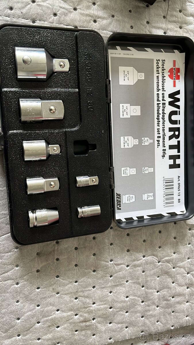 WURTH SADA ADAPTÉRŮ ZEBRA 8 KUSŮ 09651280