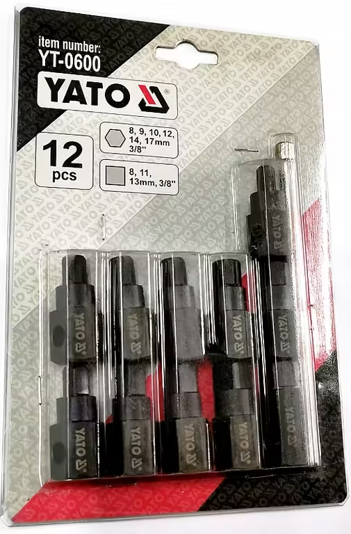 YATO YT-0600 Sada klíčů 12dílná na olejové vany