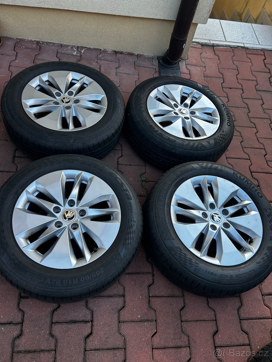 Letní sada Orig.ALU kol Octavia 4, 205/60R16