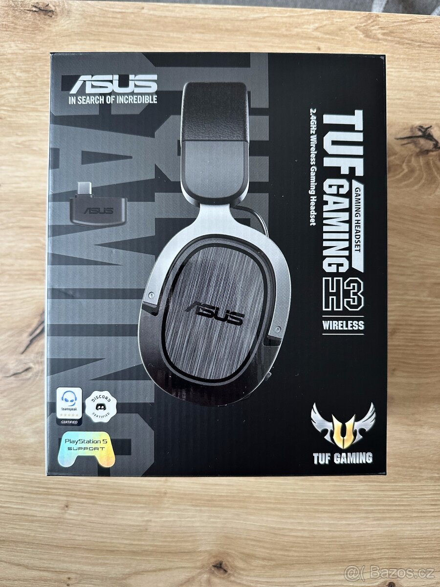 Bezdrátová herní sluchátka - ASUS TUF Gaming H3 WIRELESS